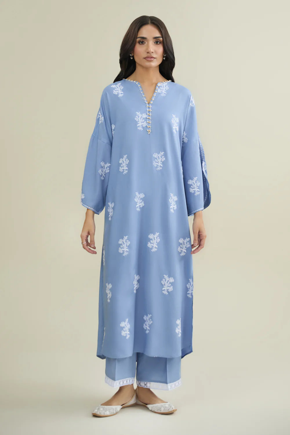 LINEN | EMBROIDERED | 2-piece