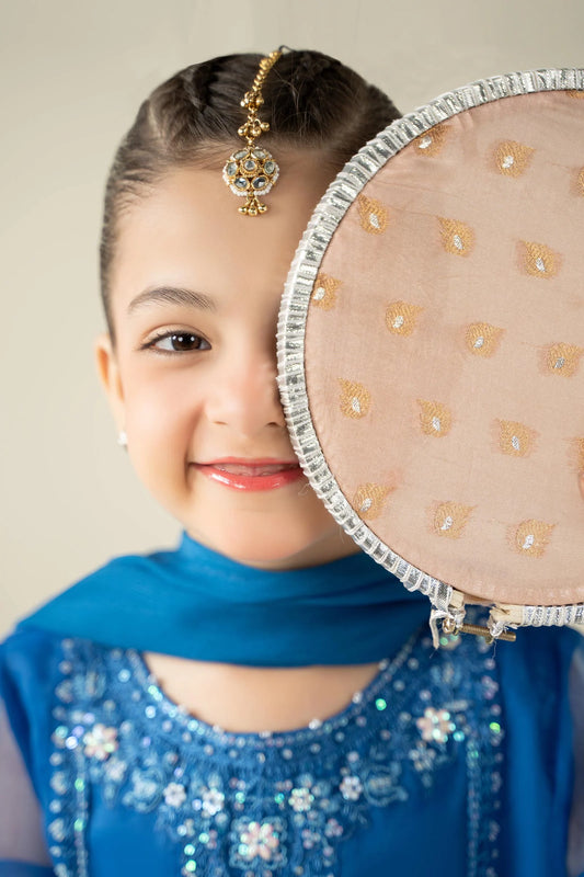 3 Piece Embroidered Organza Suit