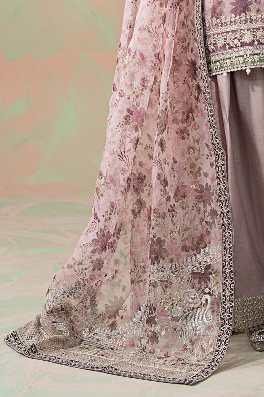 3 Piece Embroidered Organza Suit : LP-04