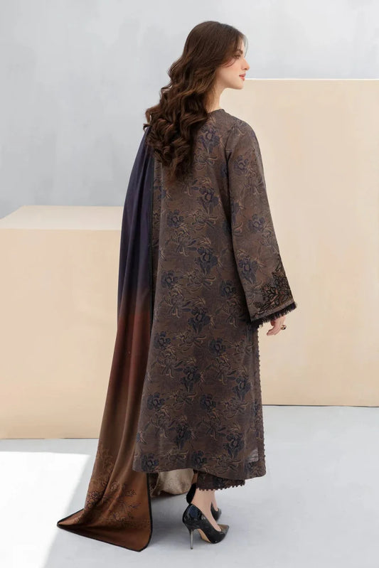 KARANDI 3PC PRINTED SHIRT WITH KARANDI PRINTED DUAPTTA AND TROUSER