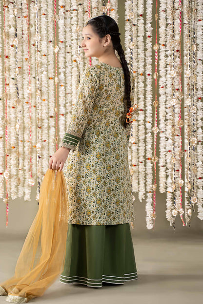 3 Piece Embroidered Lawn Suit :k-014