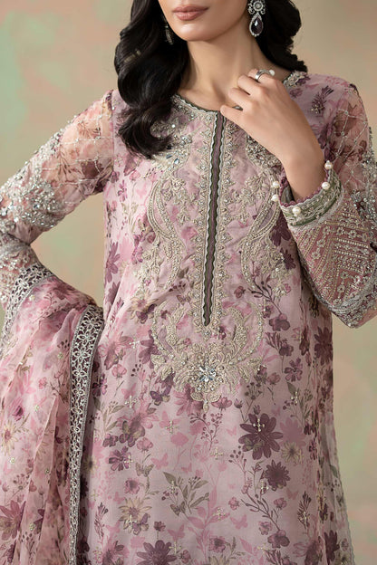 3 Piece Embroidered Organza Suit : LP-04