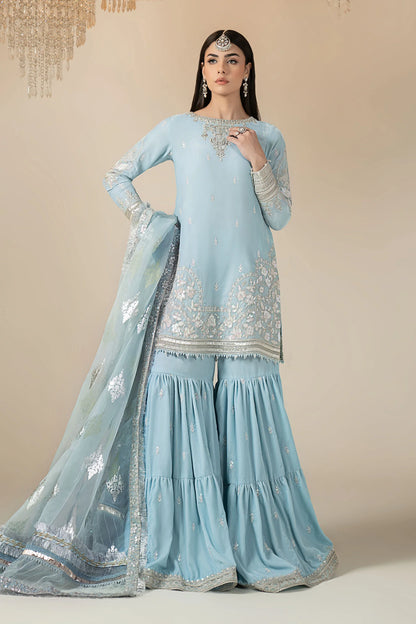 3 Piece Embroidered Velvet Suit: LP-01