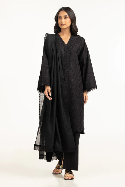Cambric Shifflie Embroidered Shirt And Dupatta