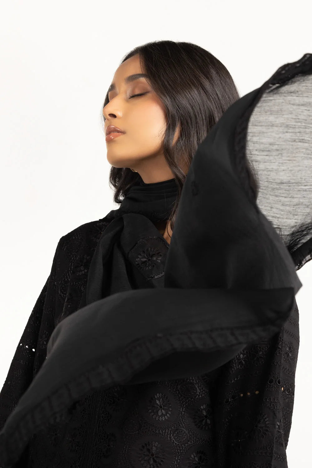 Cambric Shifflie Embroidered Shirt And Dupatta