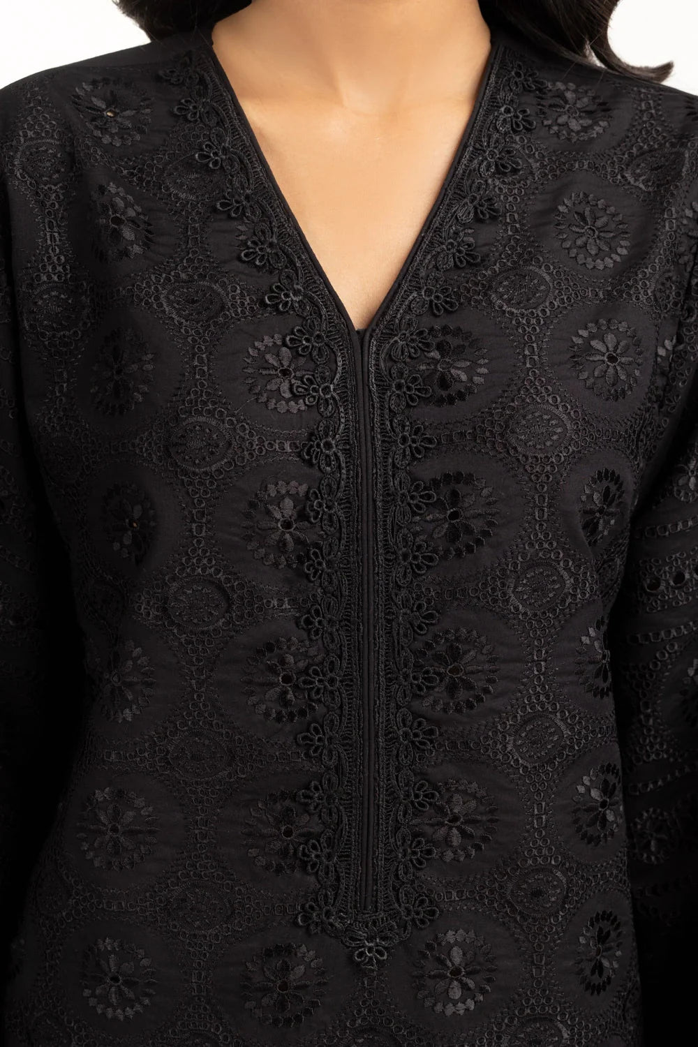 Cambric Shifflie Embroidered Shirt And Dupatta