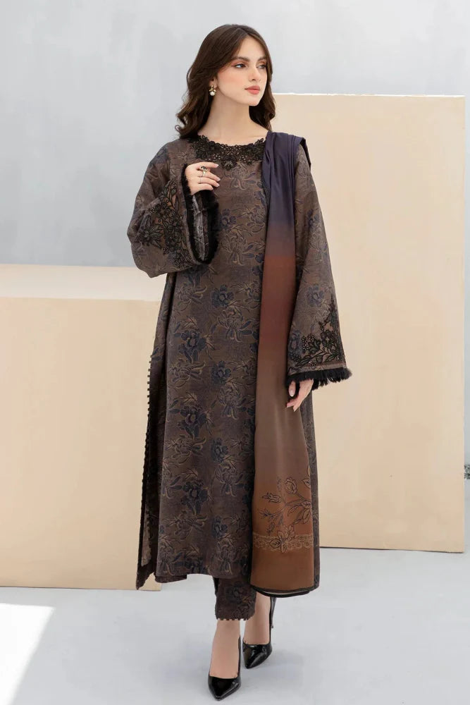 KARANDI 3PC PRINTED SHIRT WITH KARANDI PRINTED DUAPTTA AND TROUSER